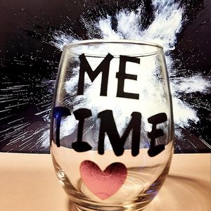 Beautiful homemade wine glass